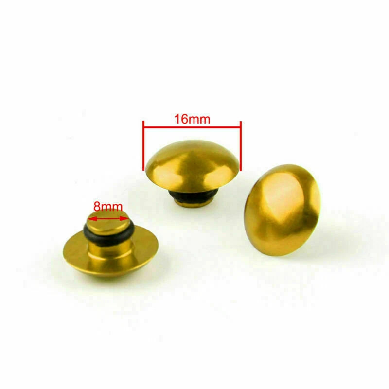 M10 Hex Socket Bolt Screw Nut Head Cover Cap for Universal Motorcycle (10MM)