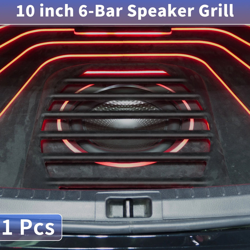 10" Speaker Grill Covers for Universal Fit (1pc) Black