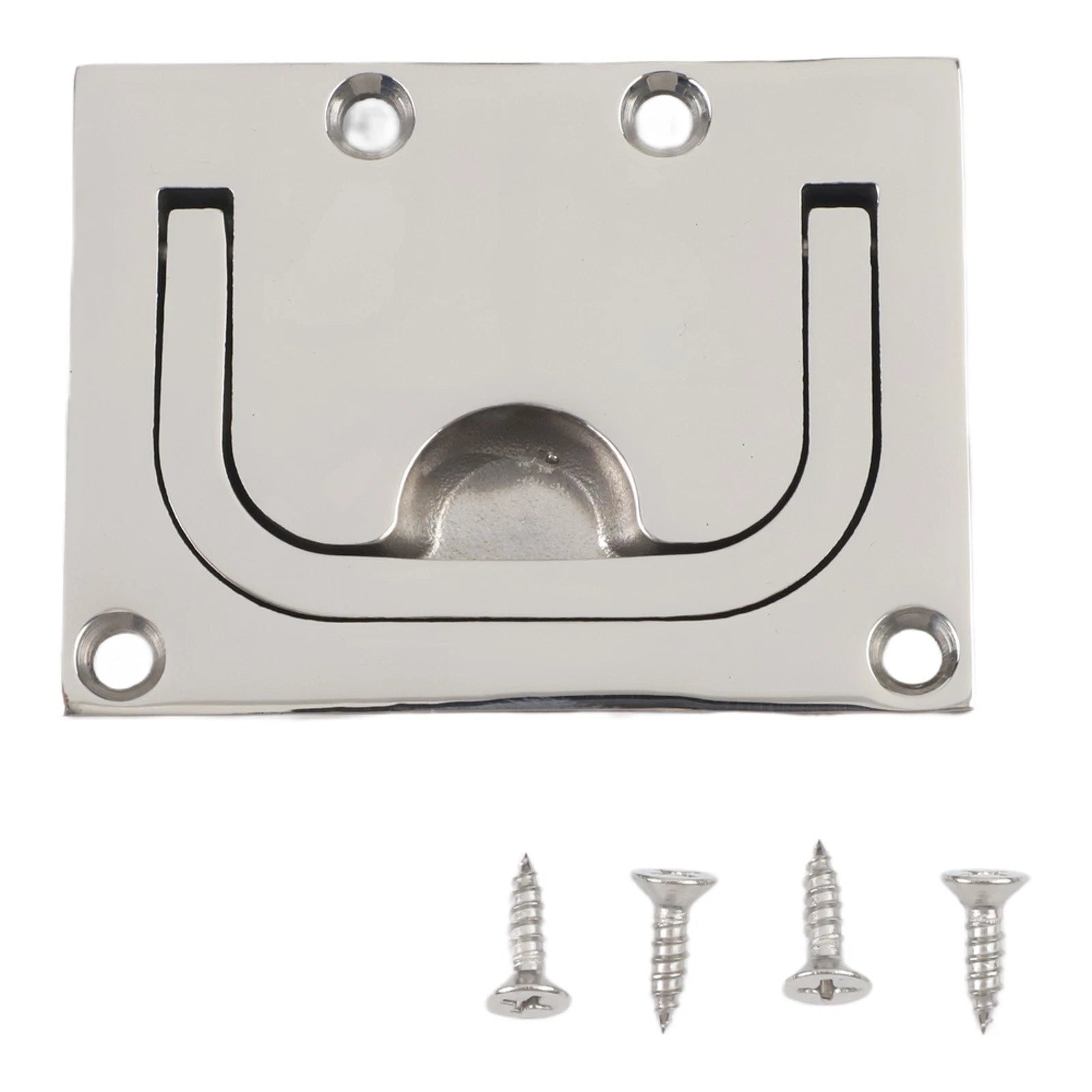 Flush Mount Lifting Handle Ring Pull for Boat (Marine Grade Stainless Steel)