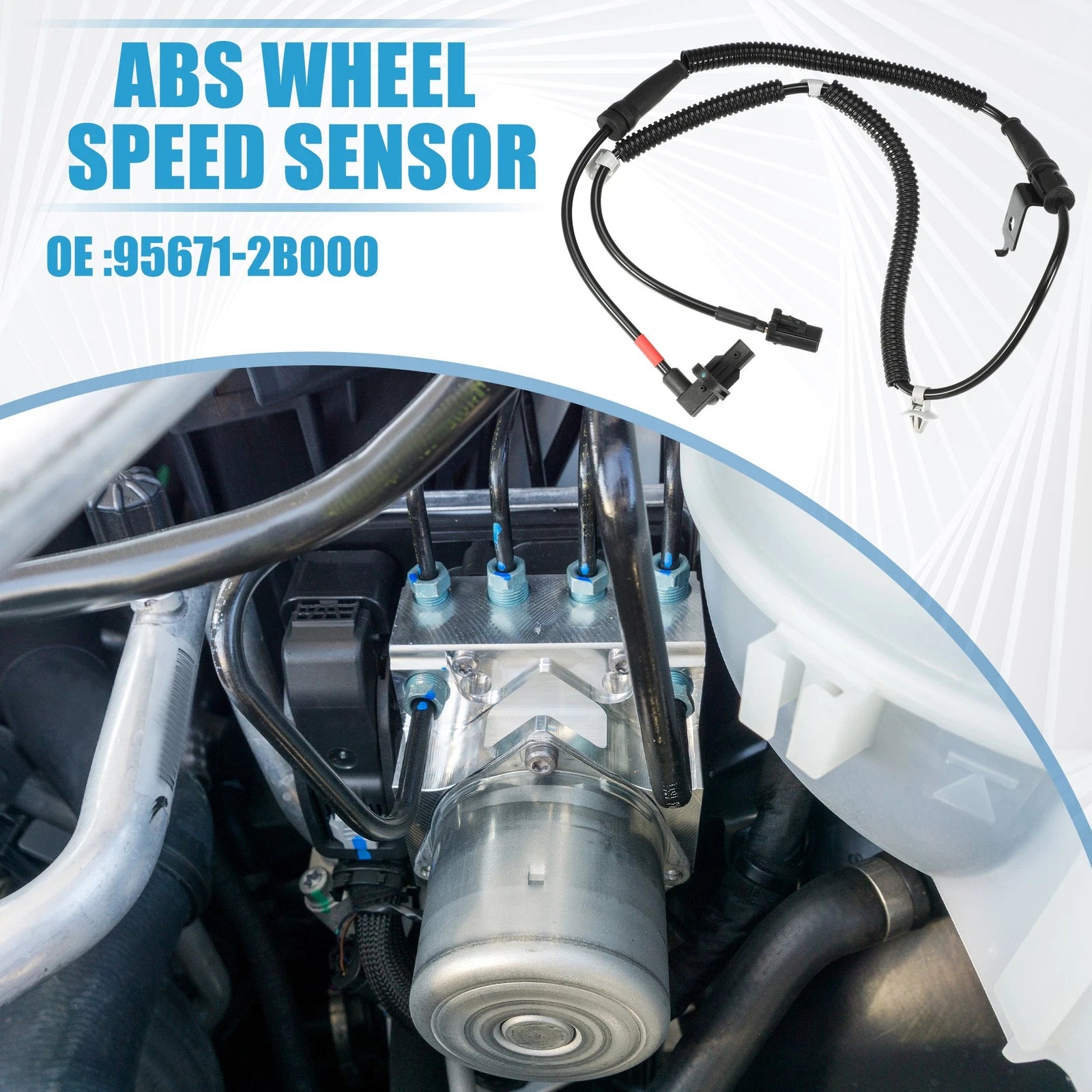 Front Right ABS Wheel Speed Sensor Replacement for Hyundai Santa Fe (2007–2009)