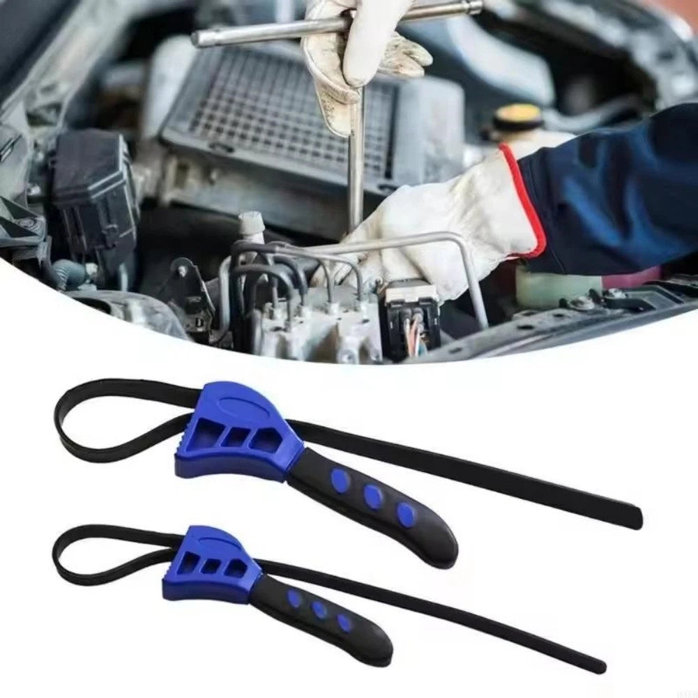 Adjustable Strap Wrench Tool for Filter Maintenance and Repair