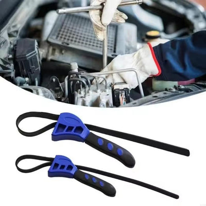 Adjustable Strap Wrench Tool for Filter Maintenance and Repair
