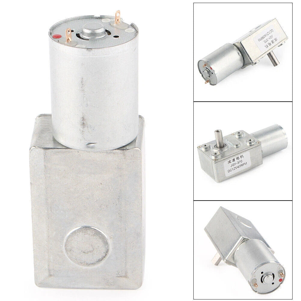 Reversible 12V Turbo Worm Geared Motor 40RPM 35MA