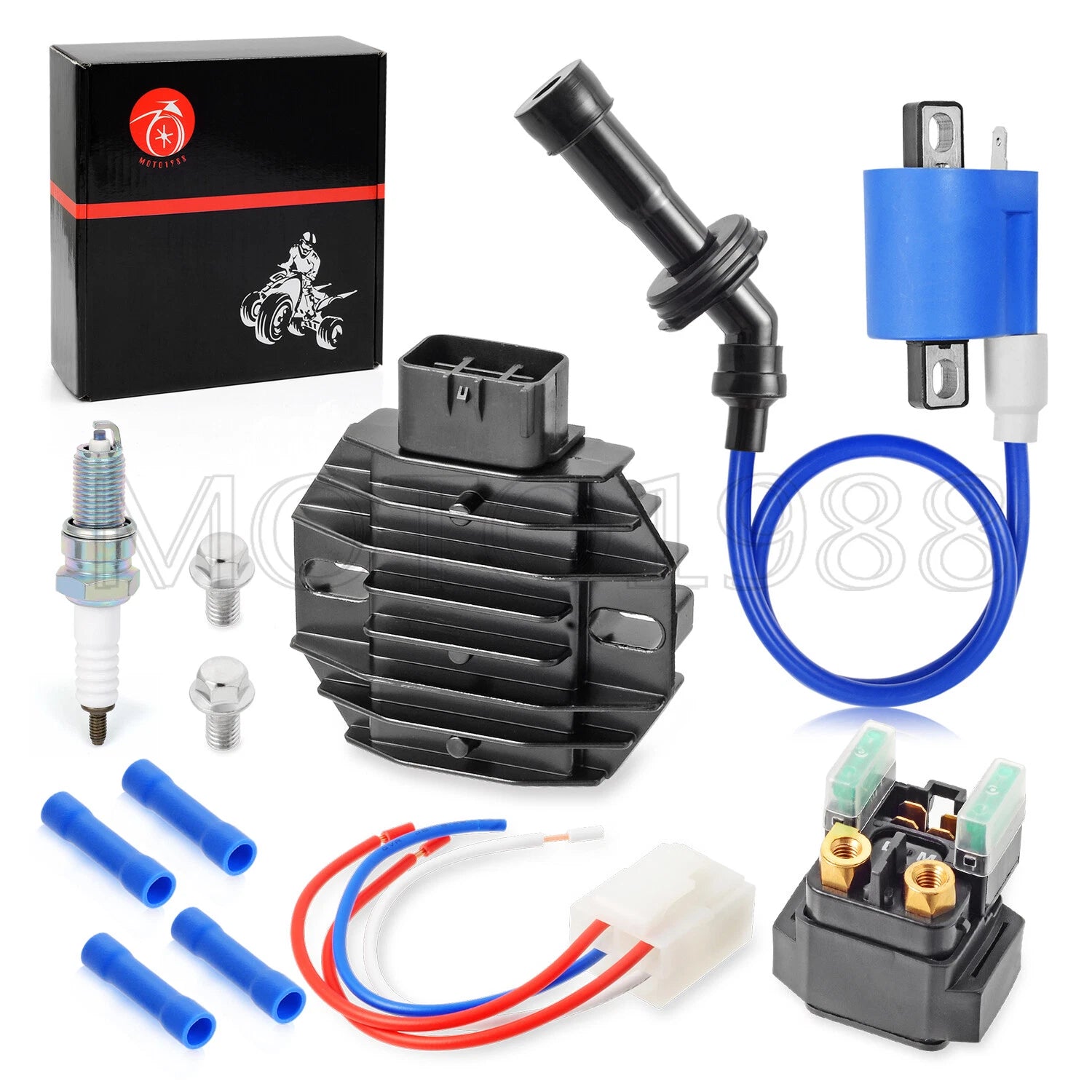 Ignition Coil Rectifier Starter Relay for Yamaha Raptor 660R (2001–2005)