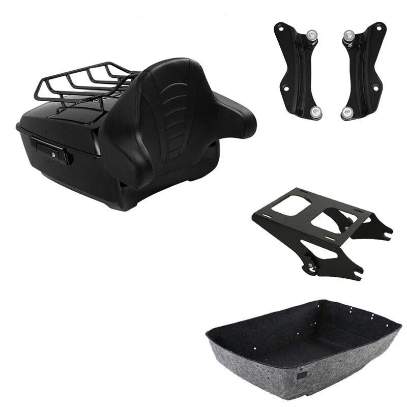 Trunk Backrest Mount Rack Docking Kit for Harley CVO Road Glide (2014–2026)