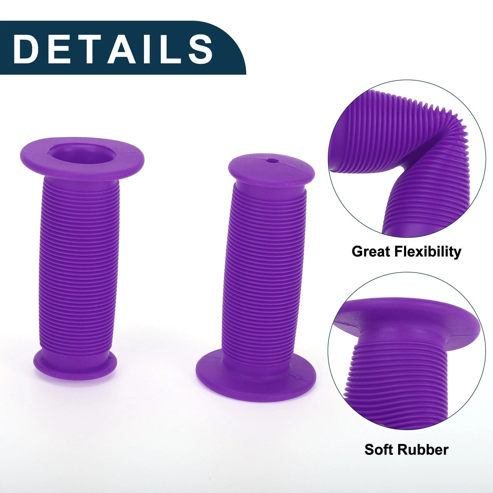 Handlebar Grip Covers 85mm Non-Slip Cycling End Grip Protector 1 Pair for Bike (—)