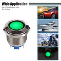 5 Pcs 19mm LED Waterproof Indicator Light for Universal Applications