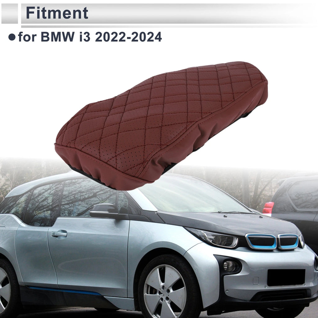 Car Center Console Cover for BMW i3 (2022–2024) Wine Red 1 Pc