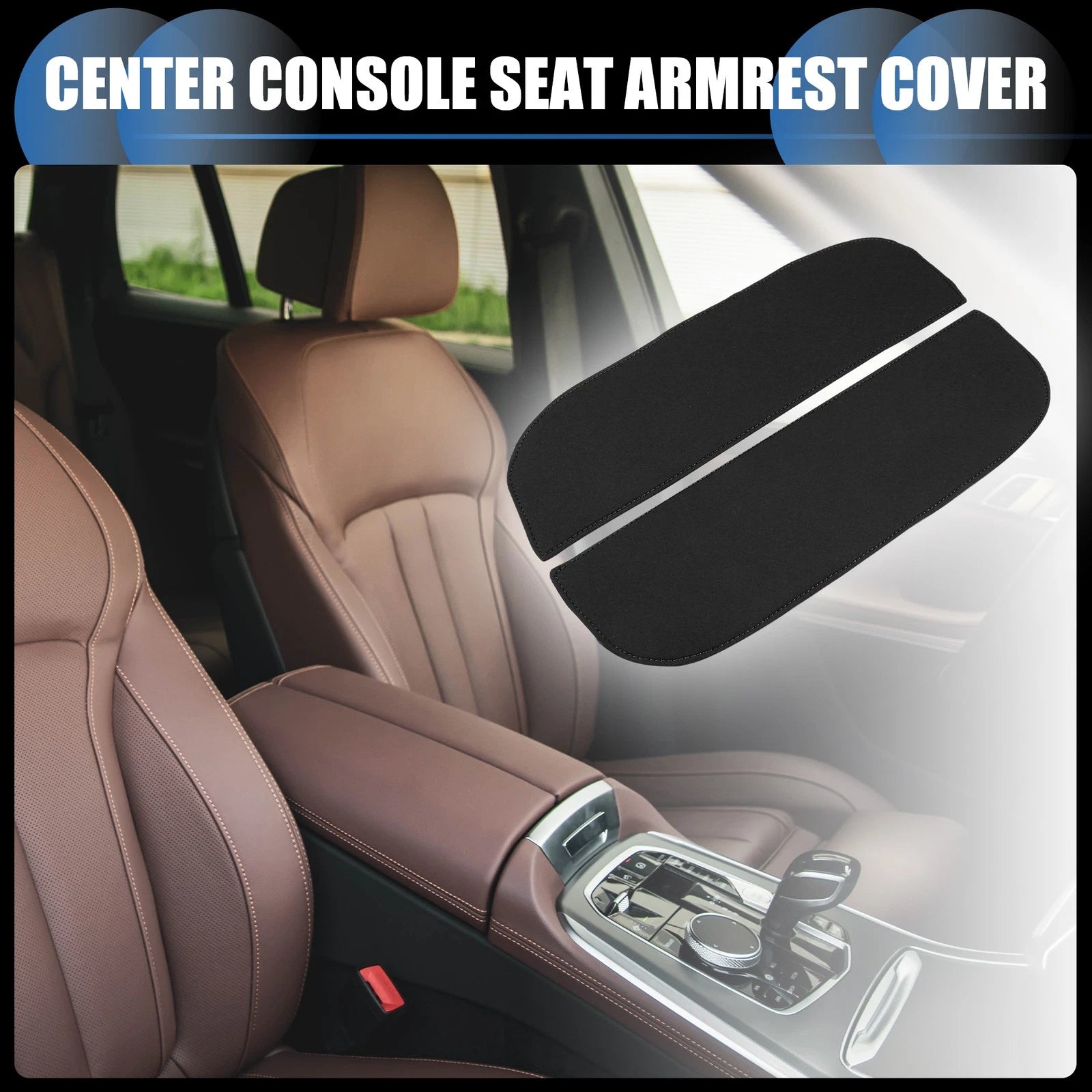 Armrest Protector Cover Pad Pair for BMW X5 X6 (2010–2018) Neoprene
