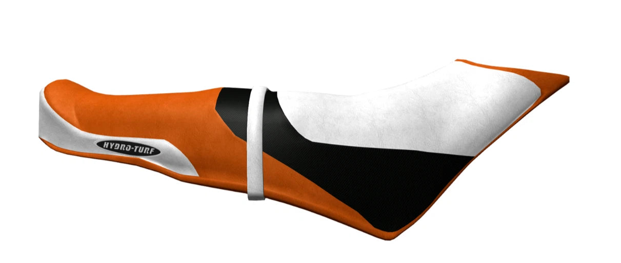 Hydro-Turf Seat Cover for SeaDoo Spark Trixx 3-Up (2014–2020) Black/Orange/White