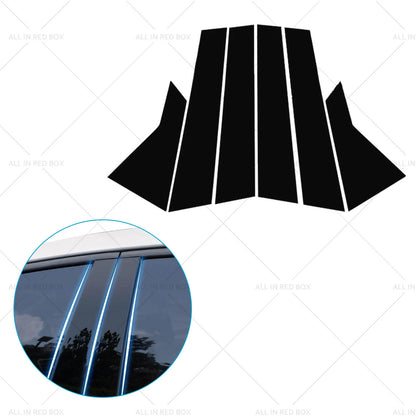 6x Black Pillar Post Cover Trim for Honda Civic (2022)