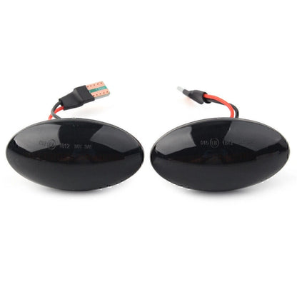 BLK LED Dynamic Side Marker Light Turn Signal Light For Mini Cooper R50 R52 R53