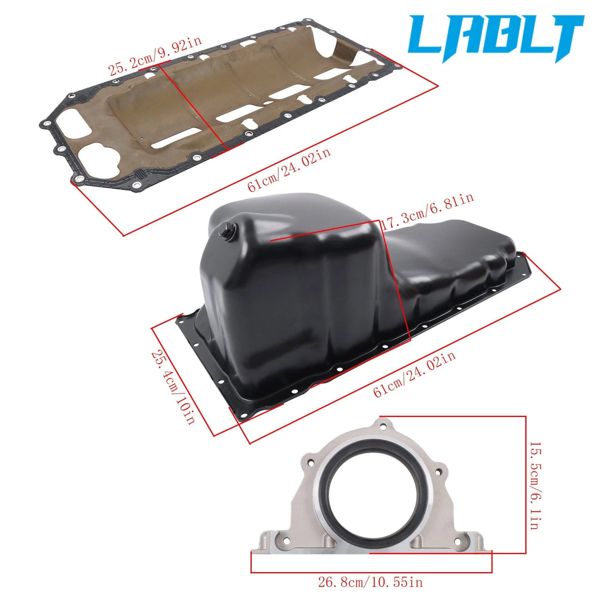 Engine Oil Pan w/ Lower Gasket Set for Dodge Ram 1500 2500 3500 (2002–2023) 53021334AF