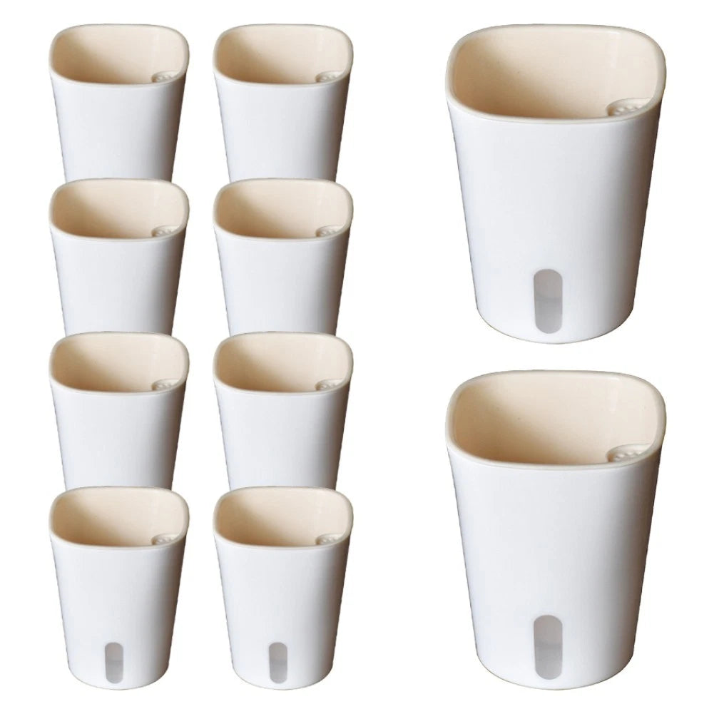 Dual Layer Plastic Planters for Small Plants (No Part Numbers)