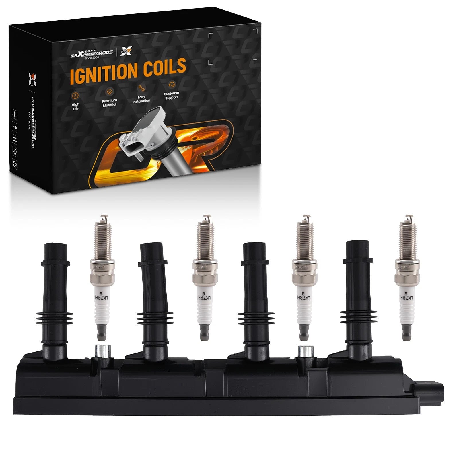 Ignition Coil & 4 Spark Plugs for Buick Encore (2013–2020) UF669 XP3922