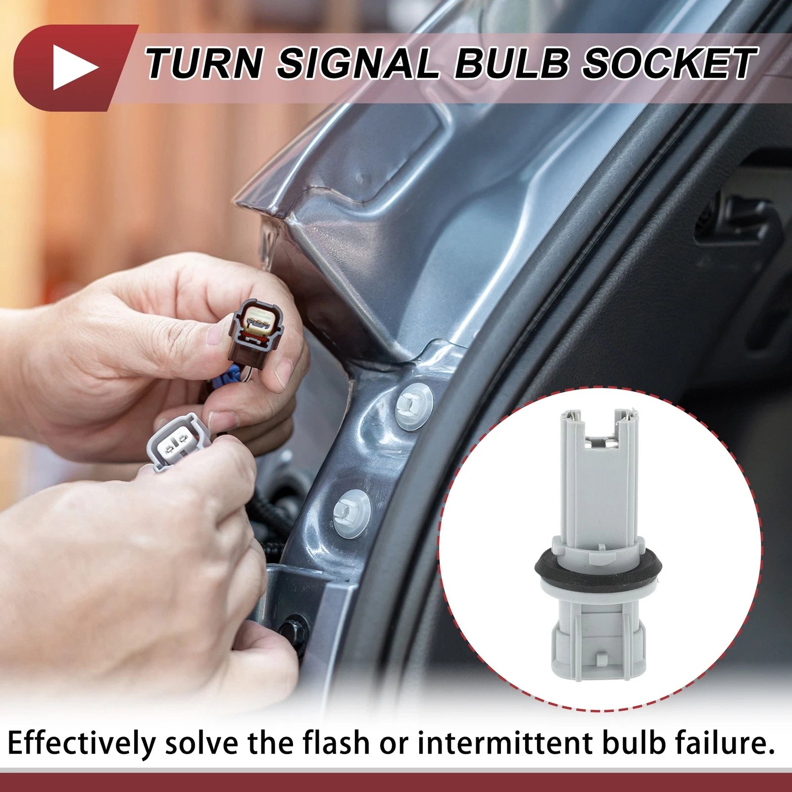 Turn Signal Light Socket 2 Pin Replacement for Lexus LX470 (1998–2007)
