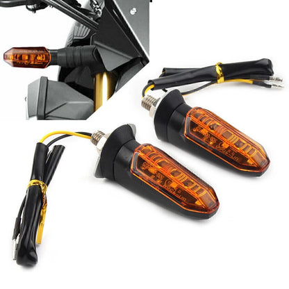 Universal Motorcycle LED Turn Signal Indicator Amber Blinker Light Lamp Amber mo