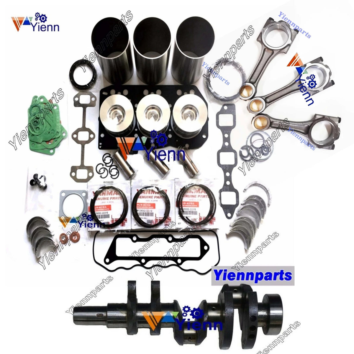 Crankshaft Overhaul Rebuild Kit for Komatsu PC27MR-3 PC27R-8 (2003–2018)