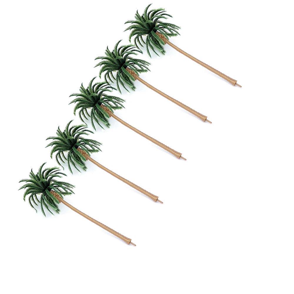 15Pcs 6.29" Model Coconut Palm Tree Garden Park Train Railroad Landscape Scenery