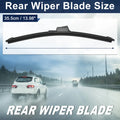 14" Rear Windshield Wiper for Honda Civic (2017–2021) Rubber