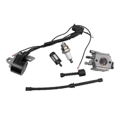 Chainsaw Carburetor Ignition Coil Fuel Filter Kit Fit For Stihl 038 MS380 MS381