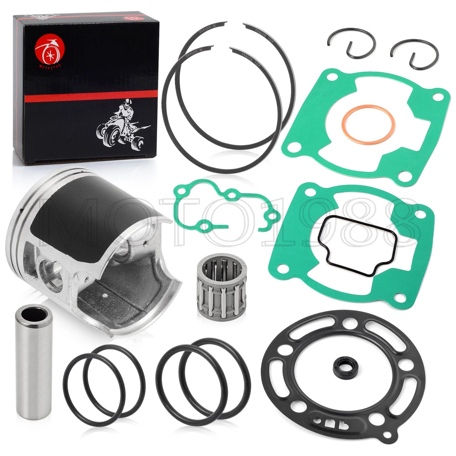 Top End Rebuild Kit for Kawasaki KX100 (1995–2013) STD Piston Bearing Ring Gasket