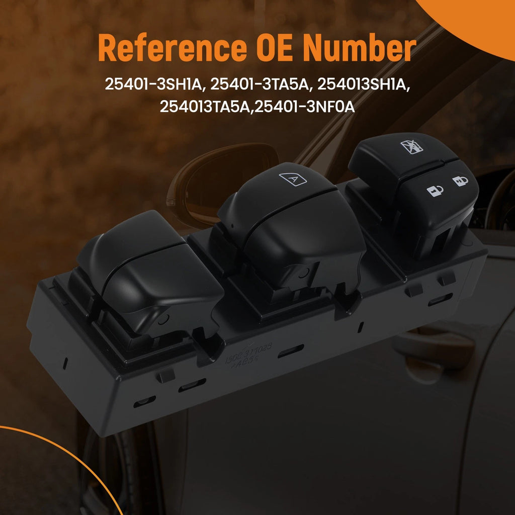 Power Window Master Control Switch for Nissan Altima Leaf (2013–2018) 25401-3TA5A