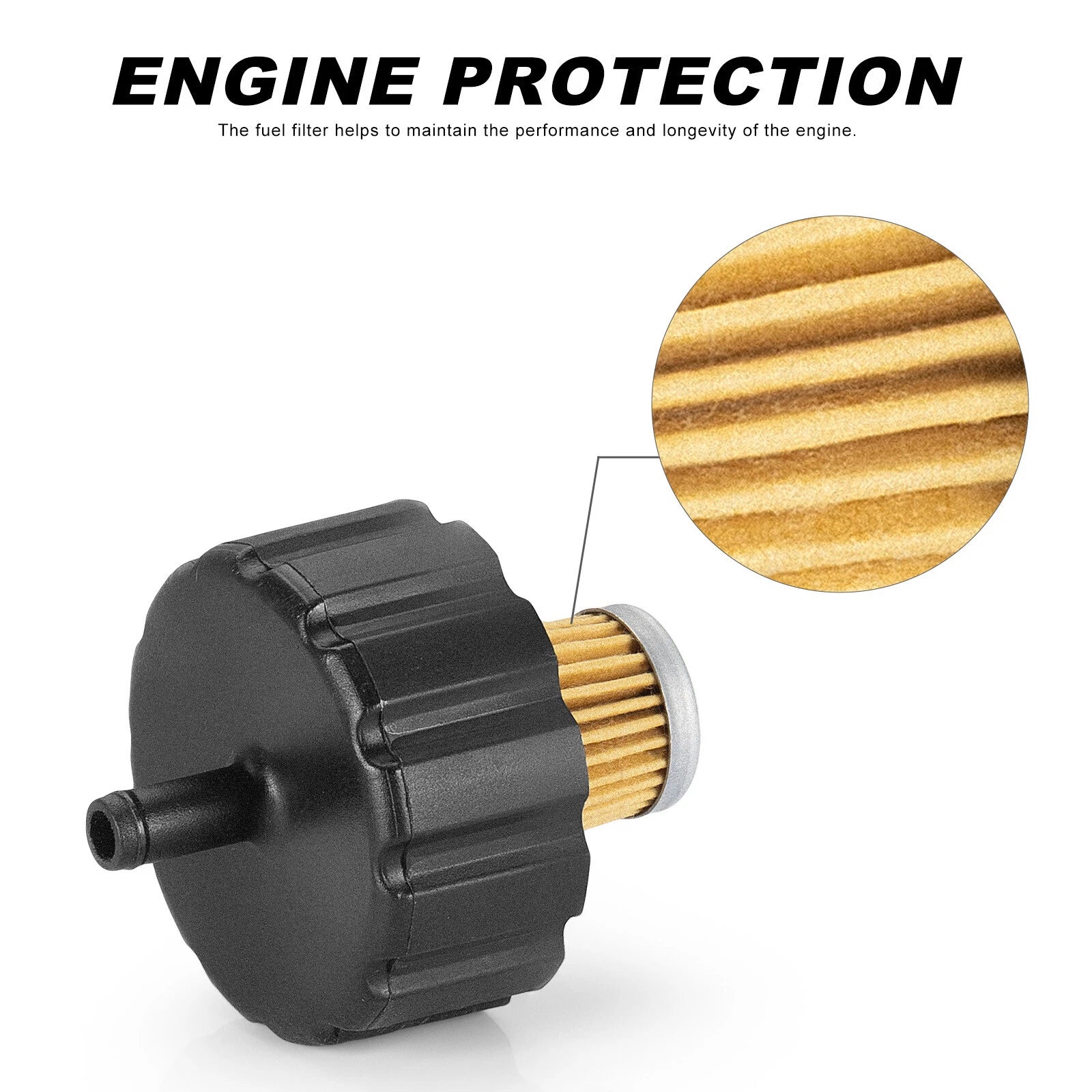 Fuel Filter & Gasket for Yamaha Golf Cart G2 G5 G8 G9 G11 G21 (1985–2004)