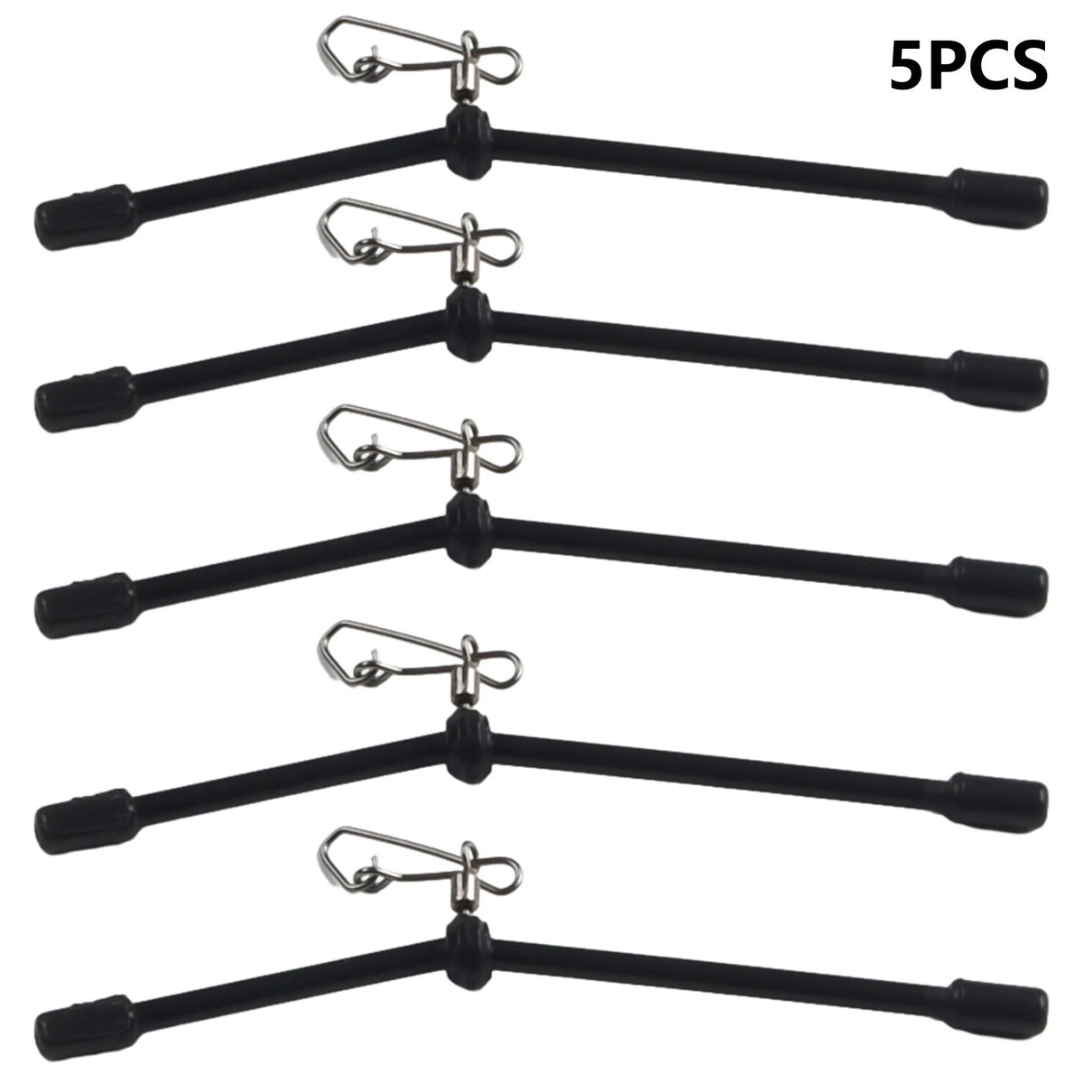 Fishing Anti-Tangle Feeder Boom Spacer Snap Connector for Swivel