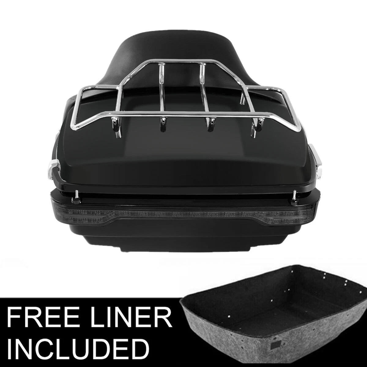 Matt Black Trunk Pad Tail Light for Harley Touring Electra Glide (2014–2026)
