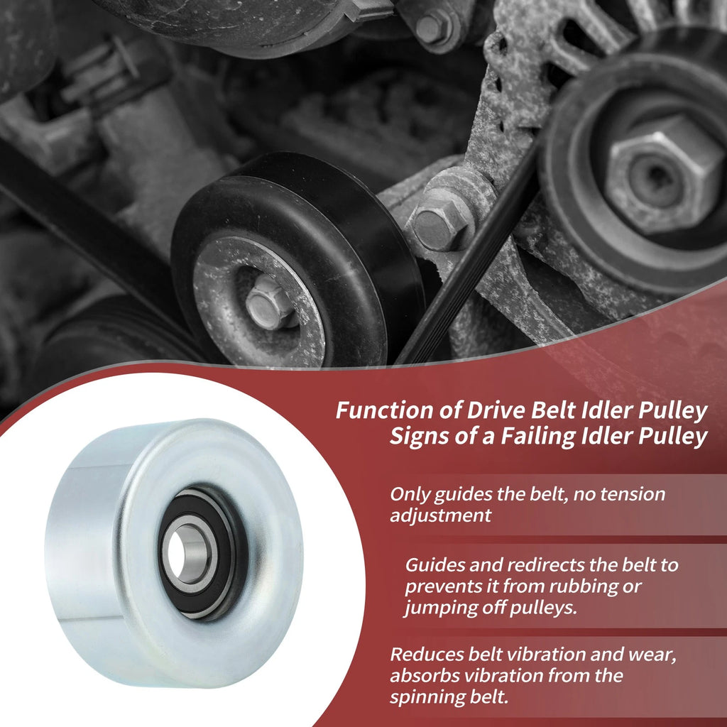 Accessory Drive Belt Idler Pulley Replacement for Subaru Legacy Outback (2010–2019)