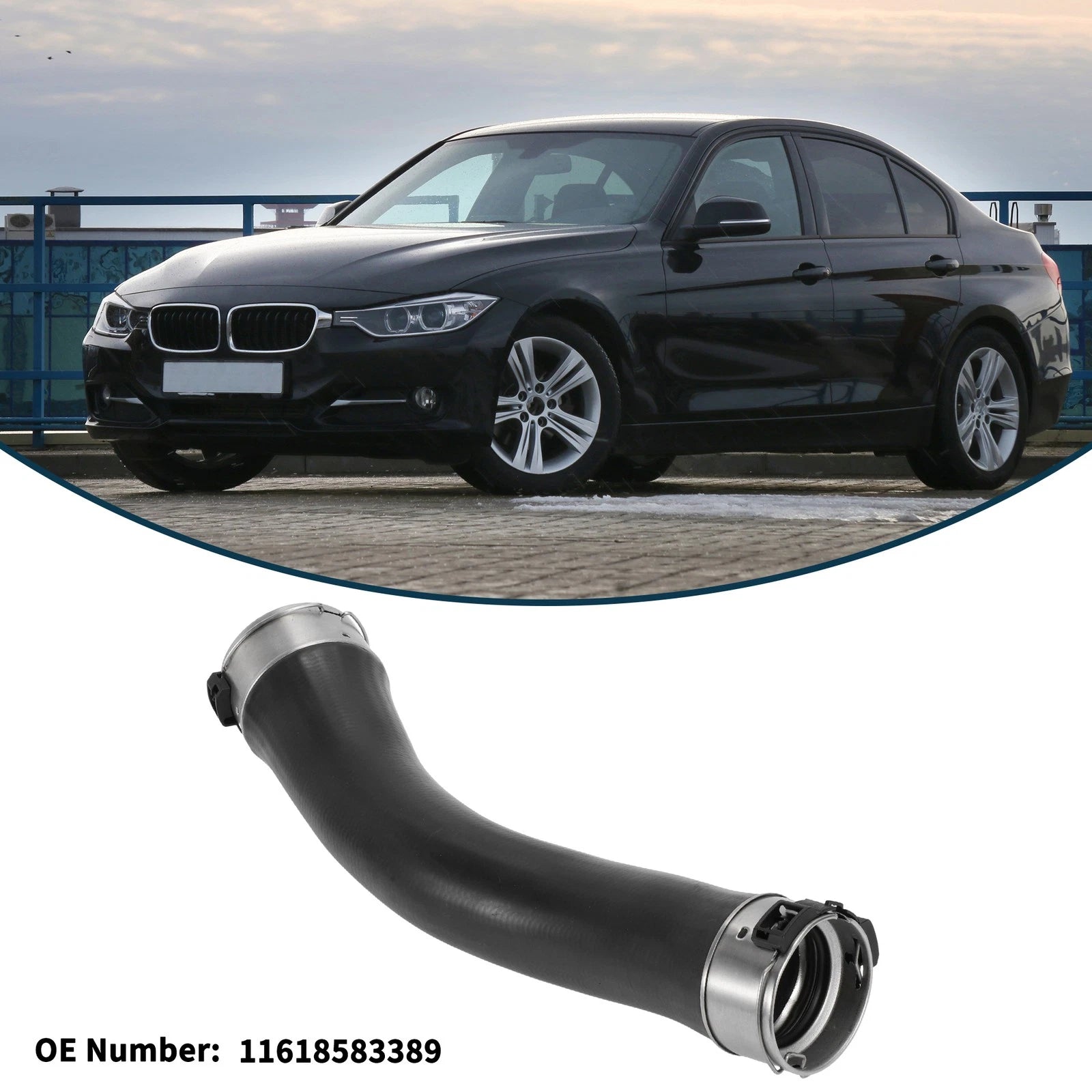 Radiator Hose OEM Replacement for BMW 1 Series F20 (2011–2019) Rubber