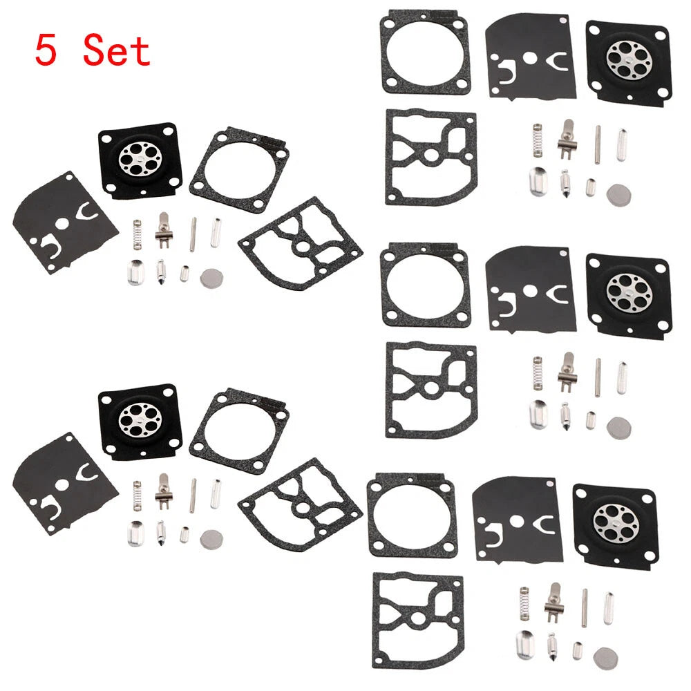 Set of 5 Carburetor Rebuild Kits for STIHL HS45 FS55 FS38 BG45 ZAMA RB-100 C1Q
