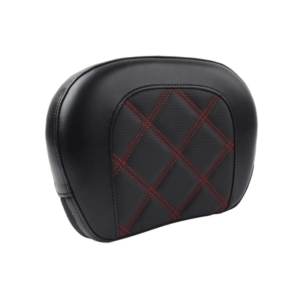 Sissy Bar Backrest Pad for Harley Electra Glide (2014–2023) - Red Stitching