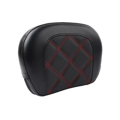 Sissy Bar Backrest Pad for Harley Electra Glide (2014–2023) - Red Stitching