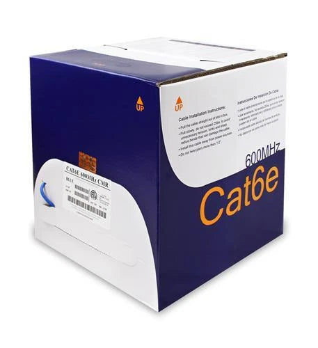 Cat6E Ethernet Cable 600MHz CMR White for