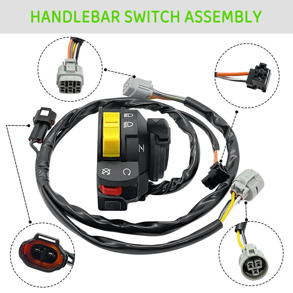 Left Handlebar Start Stop Switch for Suzuki QuadSport Z400 (2003–2008)