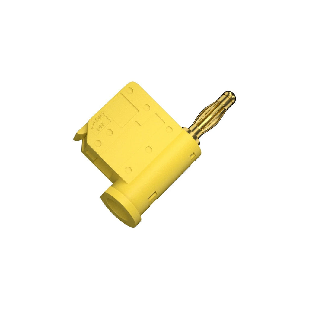 4mm Push Lock Banana Connector for Universal Use (Solderless, Stackable)