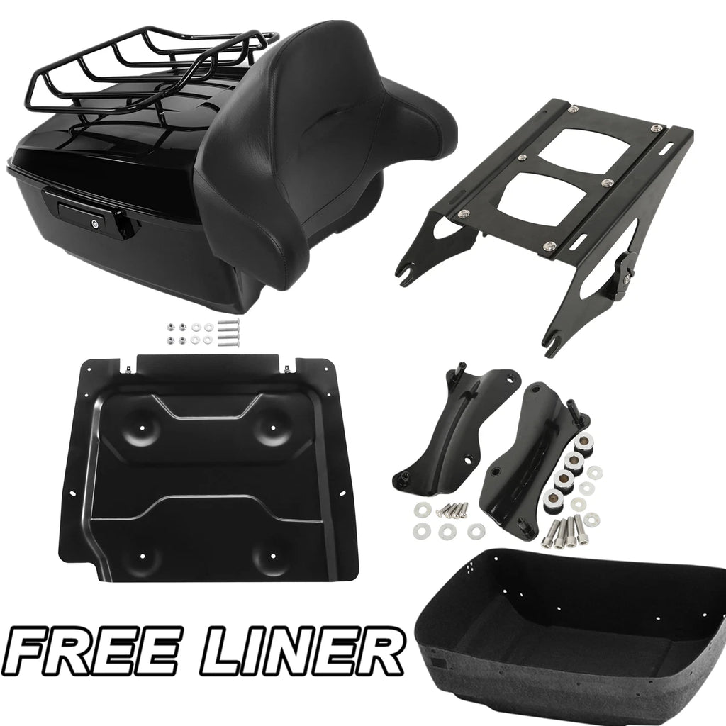 Trunk Pad Rack Plate Docking Kit for Harley Road Glide (2014–2023)