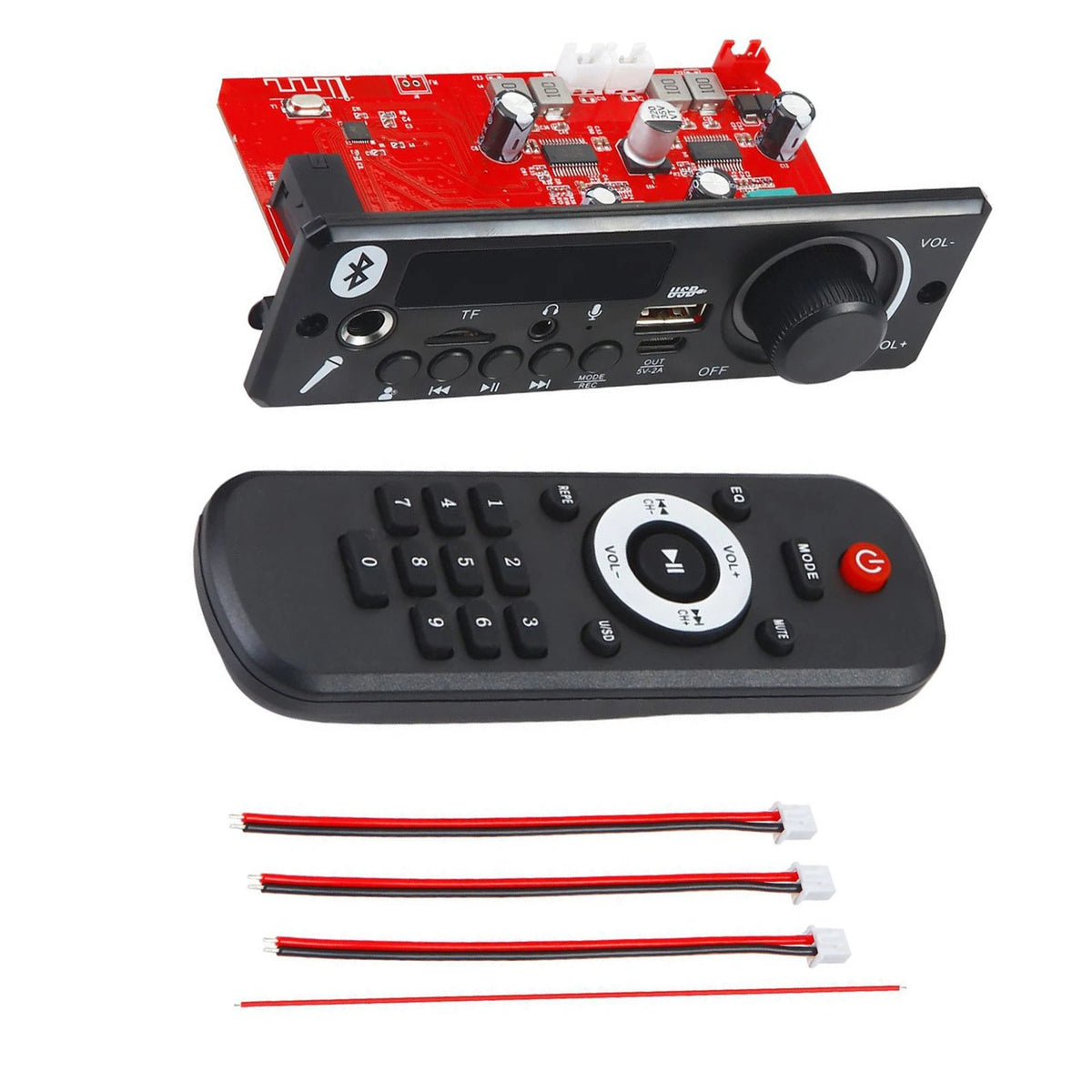 Set of 1 MP3 Decoder with Bluetooth 5.0 for Audio Amplifier Equipment