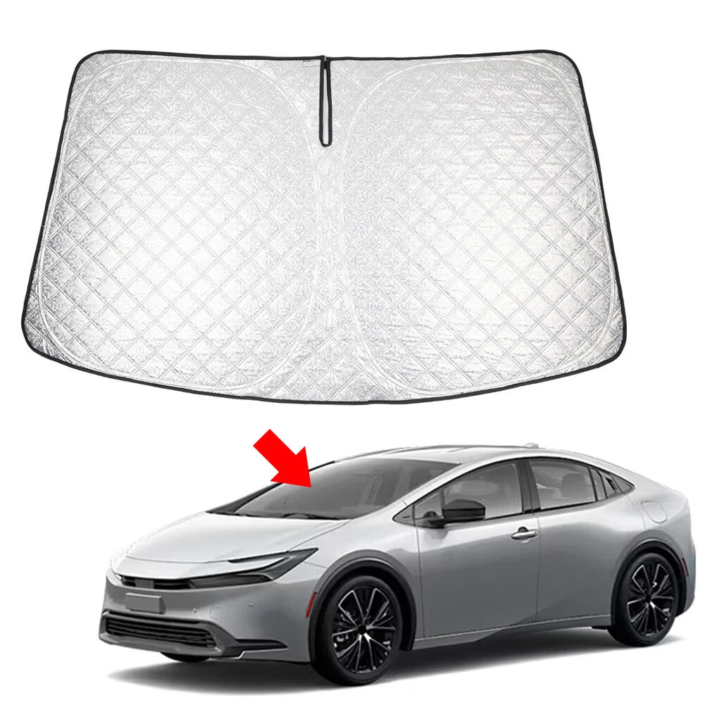 Foldable Windshield Sun Shade for Toyota Prius (2023–2025)