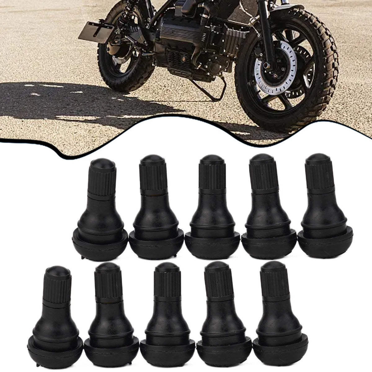10pcs Tubeless Valve Stems TR412 for ATV Lawn Mower (Fits )