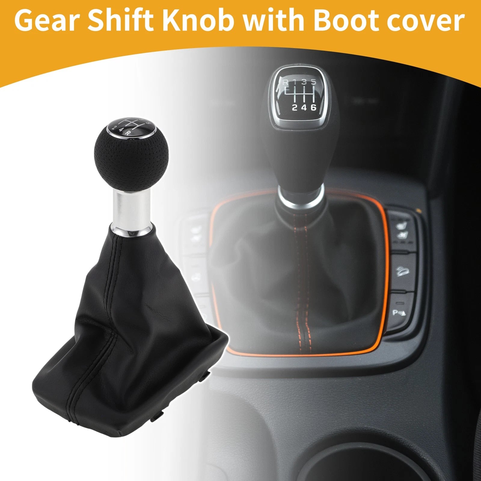 Gear Shifter Knob with Cover Replacement for Audi A4 (2000–2008)