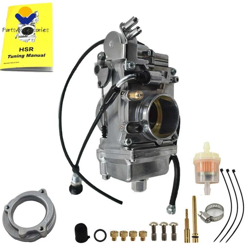 HSR 48mm Race Carburetor for HD HSR48 (Polished Finish) 42-6265