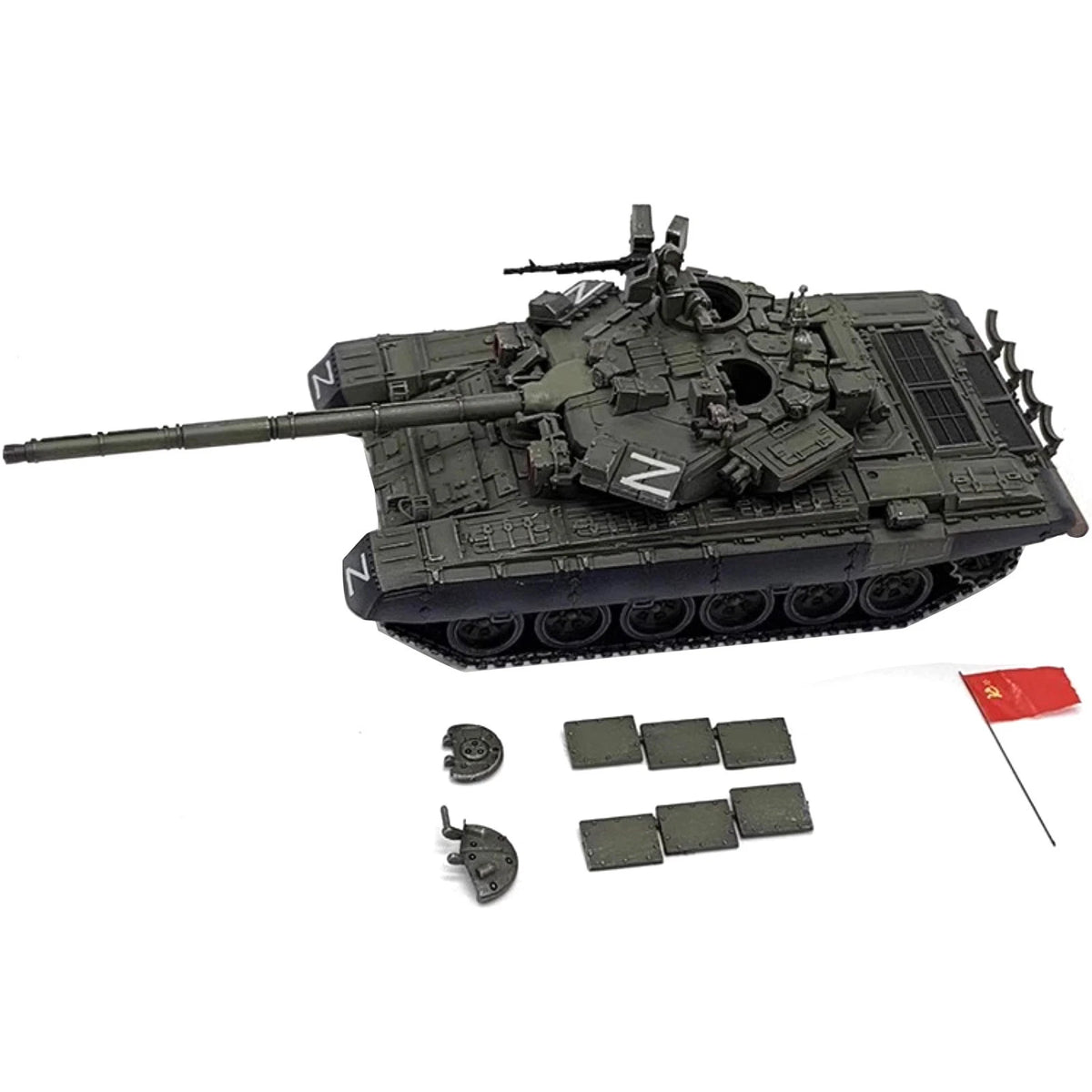 T-90A Main Battle Tank Model Toy Set for Russian Military Operations (1/72)