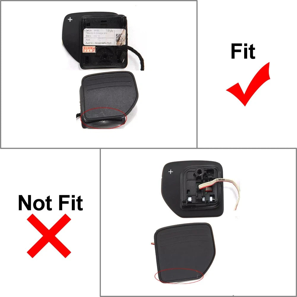 2X Steering Wheel Shift Paddle Extensions for Audi A3 A4 A5 A6 A8 Q5 Q7 S5 S6 (2010–2023)