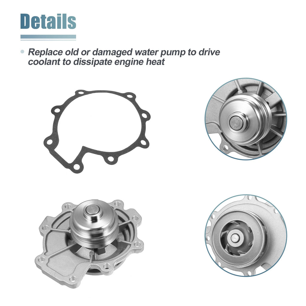 Water Pump Replacement for Mercury Sable 2003-2005 and Mazda MPV 2003-2006