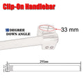 7/8" Clip-On Handlebars for Universal Fit (295mm, 33mm Fork Tubes)