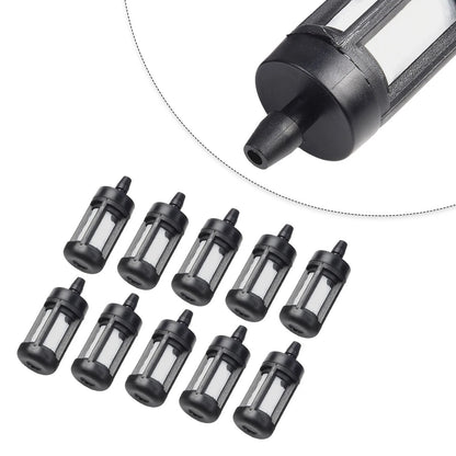 Fuel Hose Pipe Filter Replacement Set of 10 for Brush Cutter Trimmers