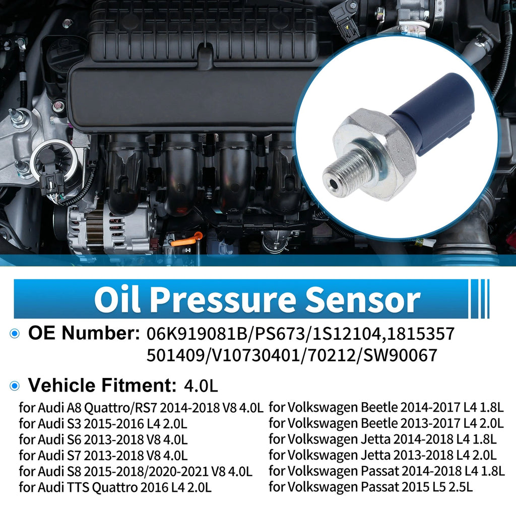 Engine Oil Pressure Sensor No.06K919081B for Audi A8 Quattro/RS7 (2014–2018)